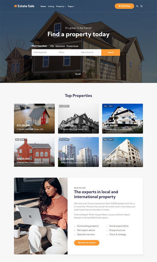 長春房產(chǎn)物業(yè)公司網(wǎng)站建站模板 打造專業(yè)線上服務(wù)平臺(tái)